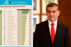 Repite Riquelme como mejor Gobernador de México