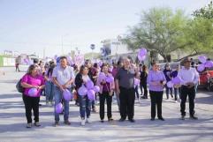 Alcalde de Castaños acompaña marcha conmemorativa del Día Internacional de la Mujer