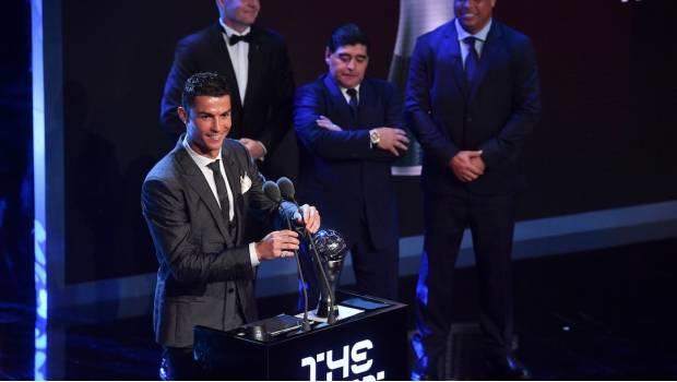 FIFA elige a Cristiano Ronaldo como el mejor jugador del año
