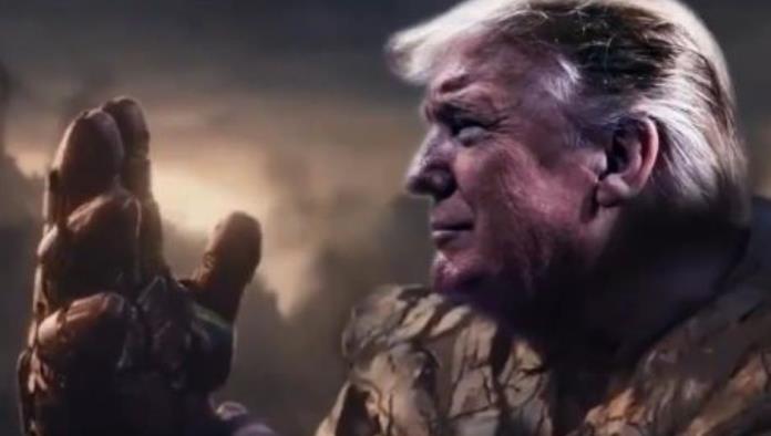 Trump usa imagen de Thanos para video electoral